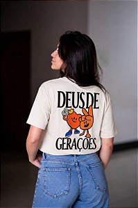 Camiseta Unissex Deus de Gerações Off-white