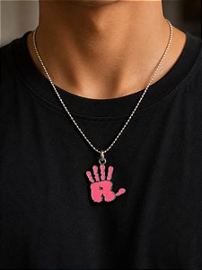 Colar Mão RL Rosa
