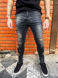 Calça Jeans destroyed kawipii