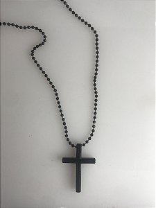 COLAR COM CRUCIFIXO BLACK