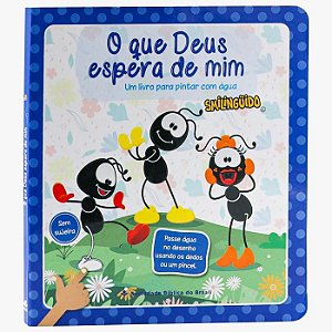 O QUE DEUS ESPERA DE MIM UM LIVRO PARAA PINTAR COM ÁGUA AZUL