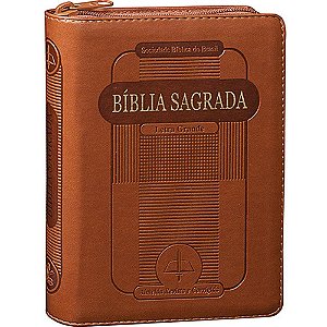 BÍBLIA SAGRADA - LETRA GRANDE MARROM SBB