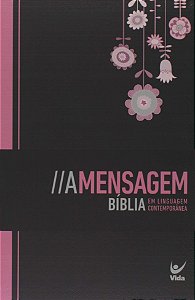 BÍBLIA A MENSAGEM - PRETA, FLORIDA, FEMININA