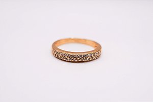 ANEL PAVE OURO AMARELO