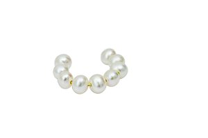 Piercing encaixe em ouro amarelo pérola