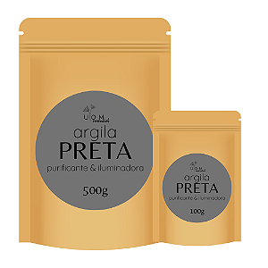 Argila Preta Purificante & Iluminadora | 100g e 500g