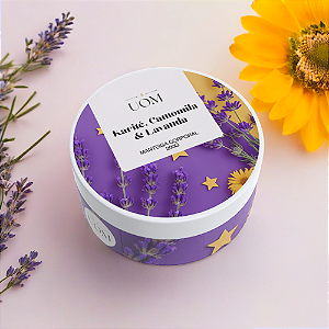 Manteiga Corporal Natural Relaxante – Karité, Camomila & Lavanda