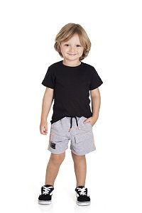 Bermuda infantil masculina em moletinho