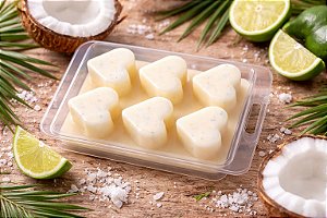 Vela Perfumada sem Pavio -Cera Perfumada Coco e Limão