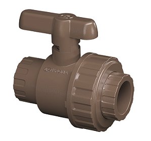 Registro Esfera PVC Roscável c/ União de 2"
