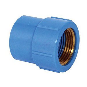 Luva PVC Solda Rosca c/ Bucha Latão de 25mm x 3/4"