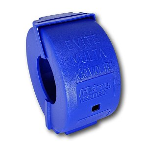 Lacre Anti-fraude em Polipropileno Tipo Abraçadeira com travas Azul para Hidrômetro de 1/2" e 3/4"