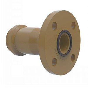 Extremidade PVC PBA Bolsa Flange DN 50mm DE 60mm