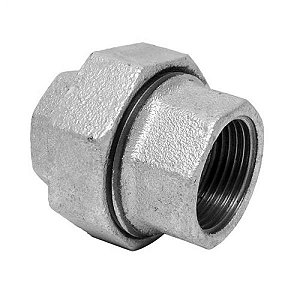 União Galvanizada Assento Plano de 3/4"