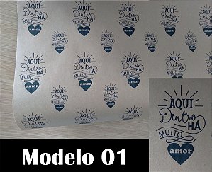 Papel kraft - Personalização padrão