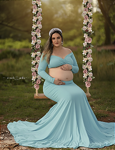 Vestido multiuso manga longa