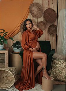 Vestido camponesa em malha