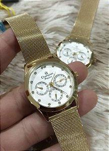 Relógio Champion Dourado Feminino Passion Cn29169h na Americanas Empresas