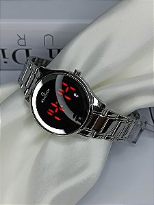 Relógio Champion CH48046T digital feminino prateado