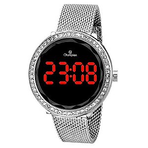 Relógio Champion CH48037T digital feminino prateado
