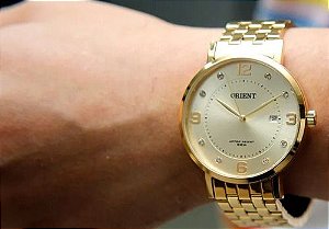 Relógio orient feminino dourado FGSS1165 C2KX