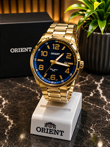 Relógio Orient Masculino Analógico Dourado MGSS1134 D2KX