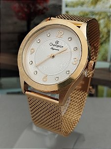 Relógio Champion Feminino Dourado CN25430M