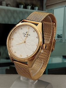 Relógio Champion Dourado Feminino CN26993M