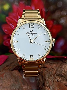 Relógio Champion Feminino Dourado - Crystal - CN25529H