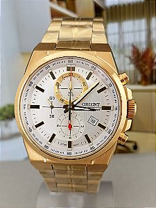 Relógio Orient Analógico Masculino Dourado MGSSC035S1KX