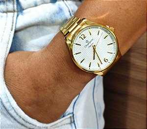 Relógio Champion Feminino Dourado CN27670W