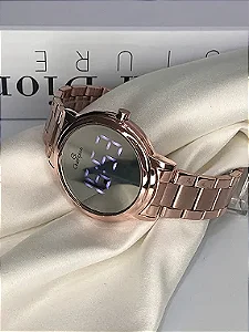 Relógio Champion Feminino Digital Rosé CH48046P
