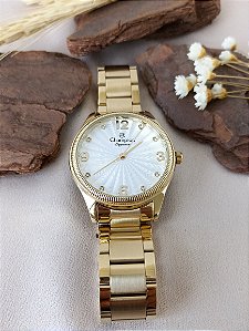 Relógio Champion Feminino Elegance CN25789G Dourado