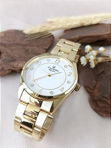 RELÓGIO CHAMPION FEMININO DOURADO CN25690A