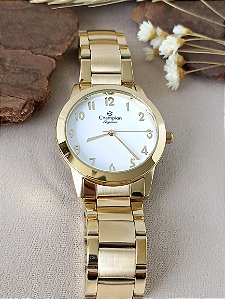 RELÓGIO CHAMPION FEMININO DOURADO CN26519G