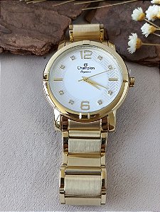 RELÓGIO CHAMPION FEMININO DOURADO CN25252G