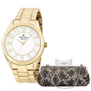 RELÓGIO CHAMPION FEMININO DOURADO CN25127G