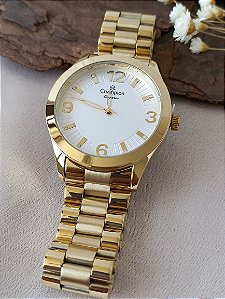 RELÓGIO CHAMPION FEMININO DOURADO CN25216G