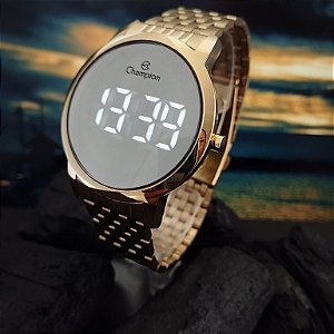 Relógio Champion Feminino Digital Dourado CH40099B