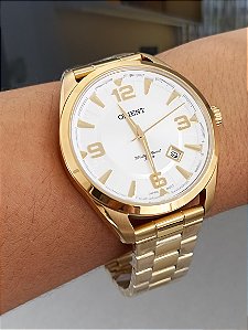 RELÓGIO ORIENT ETERNAL MASCULINO CLÁSSICO MGSS1245 DOURADO