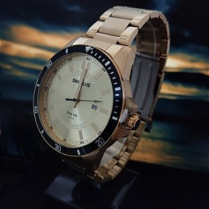Relógio Masculino Seculus Dourado - 44203GPSVDA2