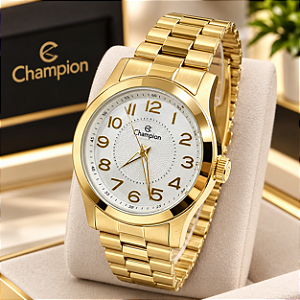 Relógio Dourado Feminino Champion CN28848H