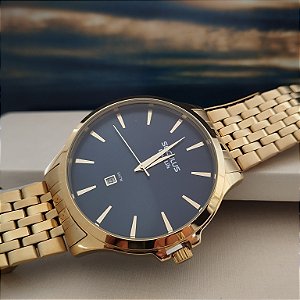 Relógio Dourado Masculino Seculus 44214GPSVDA3