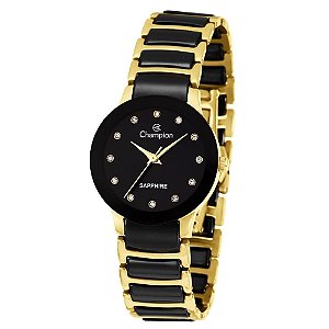 Relogio Feminino Ceramica Pequeno Champion Safira Original CS28512U
