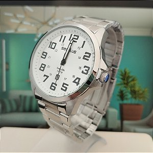 Relógio Seculos Masculino prata-2080GOSVNA1-L1/2