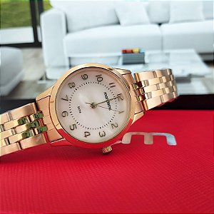 Relógio Mondaine Feminino Dourado 32796LPMKDE1