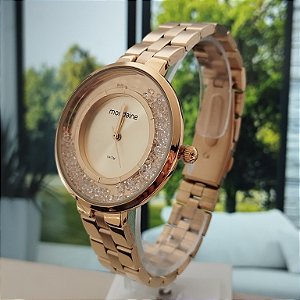 Relógio Mondaine Feminino Dourado 32585LPMVDE1