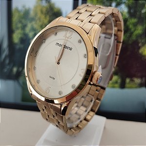 Relógio Feminino Analógico Dourado Mondaine - 99766LPMVDE3