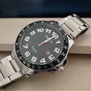 Relógio Masculino Seculos Prata 20928GOSVNA2