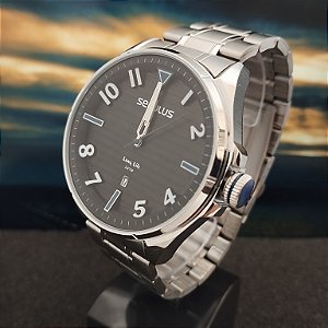 Relógio Seculus Masculino Prata - 77261G0SVNA1